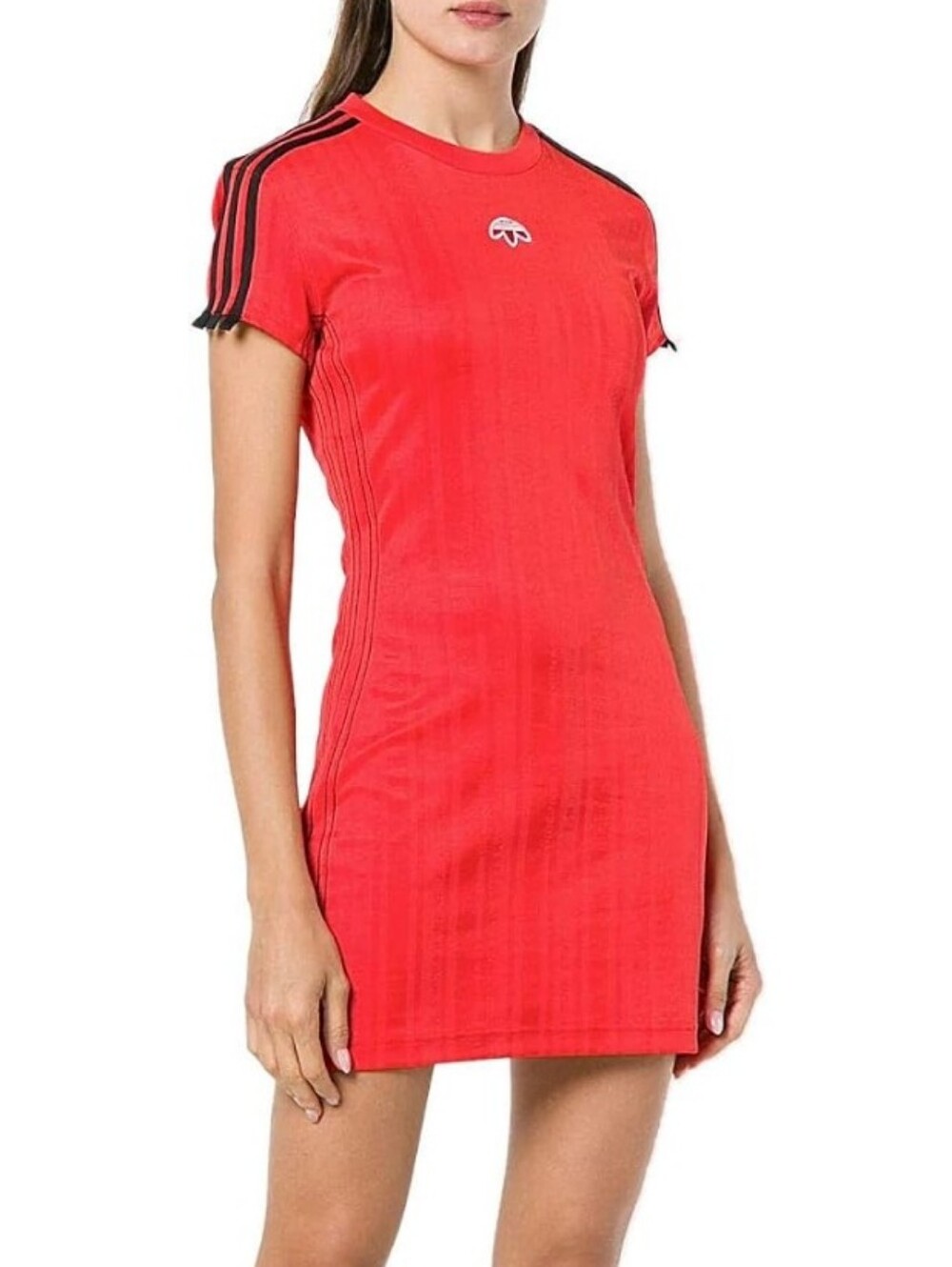 NWOT!! Adidas X Alexander Wang AW Red Dress w/ Black Shoulder Stripes SZ M